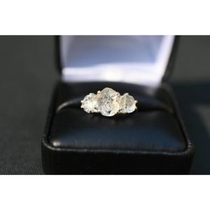 Alternative Engagement Ring Raw rustic Boho Promise Ring dainty unique s…
